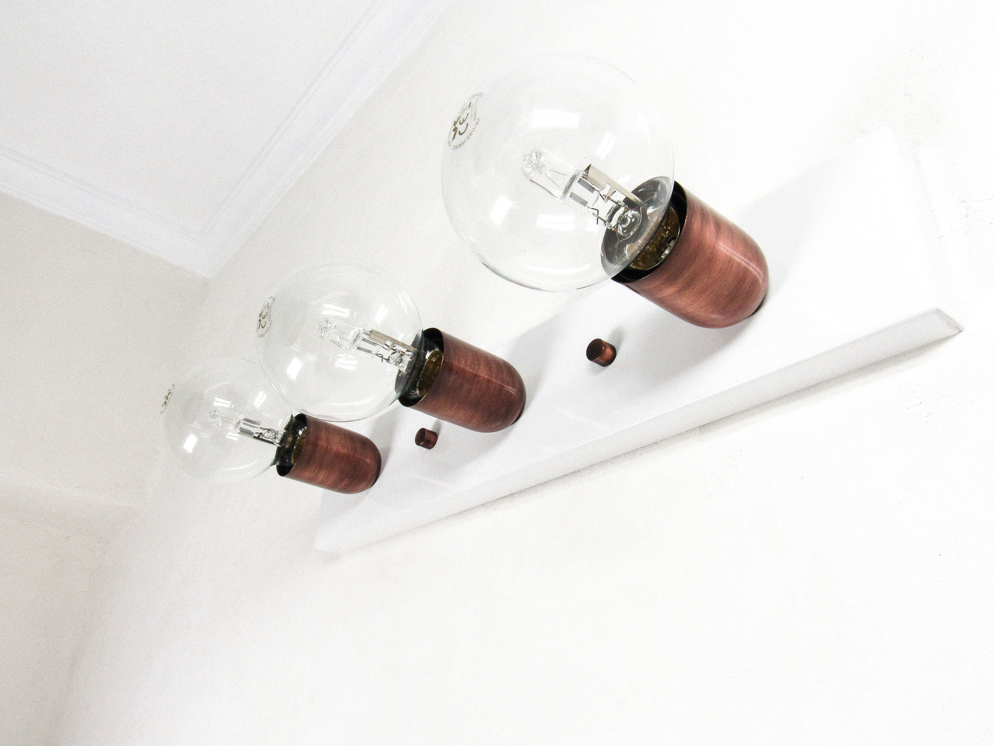 Linear Modern Globe Vanity Bar—Flush Wall & Ceiling Light