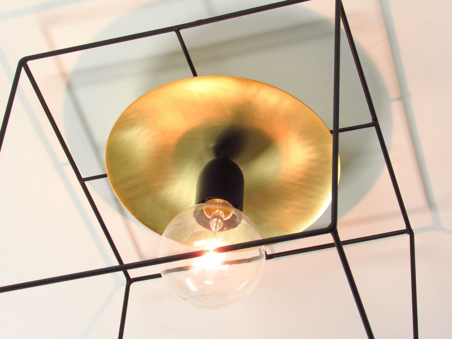 Cage Flush Mount Ceiling Light – Disc
