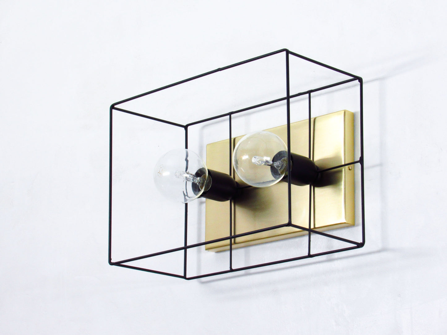 Geometric Cage Flush Mount – Modern Industrial