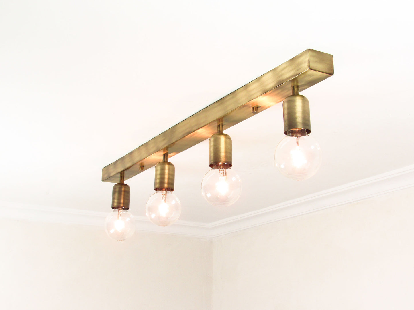 Linear Cluster Ceiling Light – Versatile Vanity Flush Mount