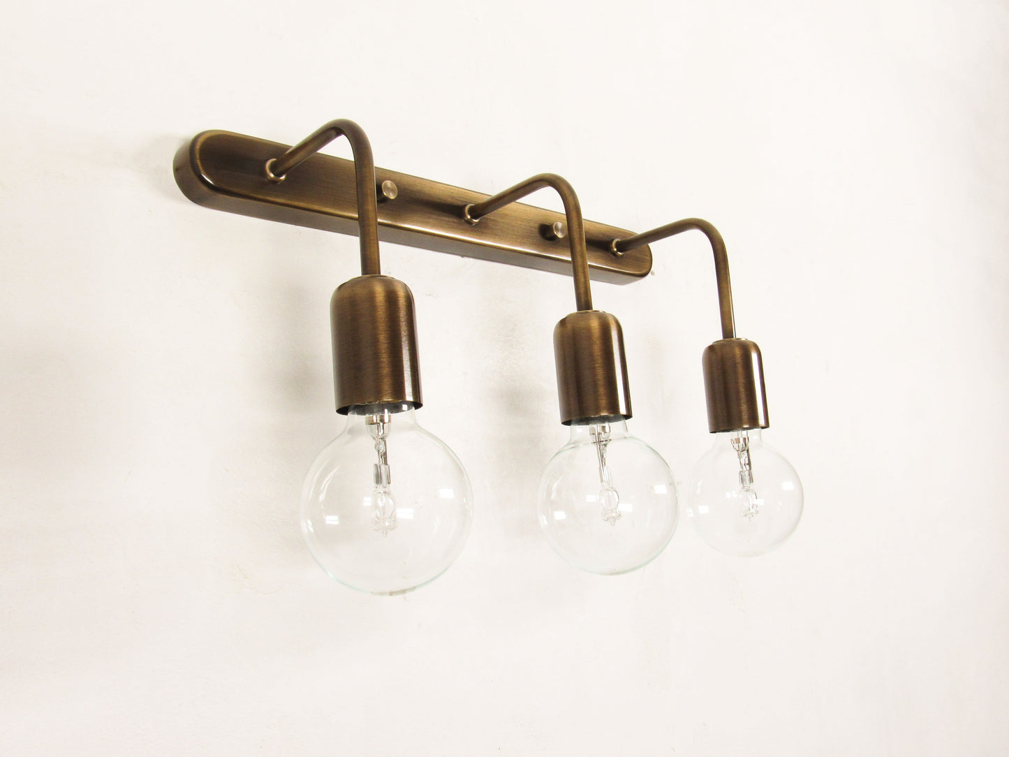Linear Bracket Wall Sconce — Minimal Vanity Light
