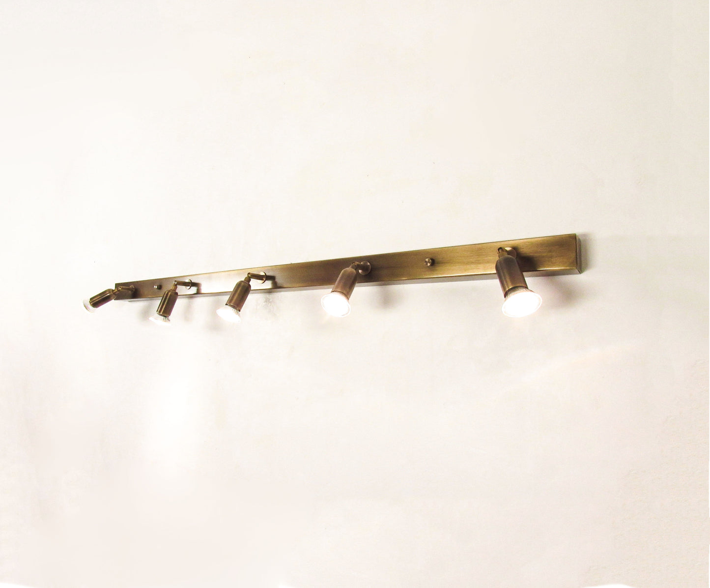 Linear GU10 Spot Wall Light — Adjustable Cluster Bar, 2–7 Lights