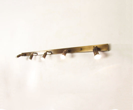 Linear GU10 Spot Wall Light — Adjustable Cluster Bar, 2–7 Lights
