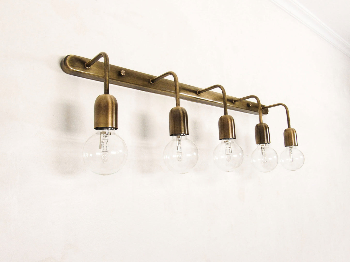 Linear Bracket Wall Sconce — Minimal Vanity Light