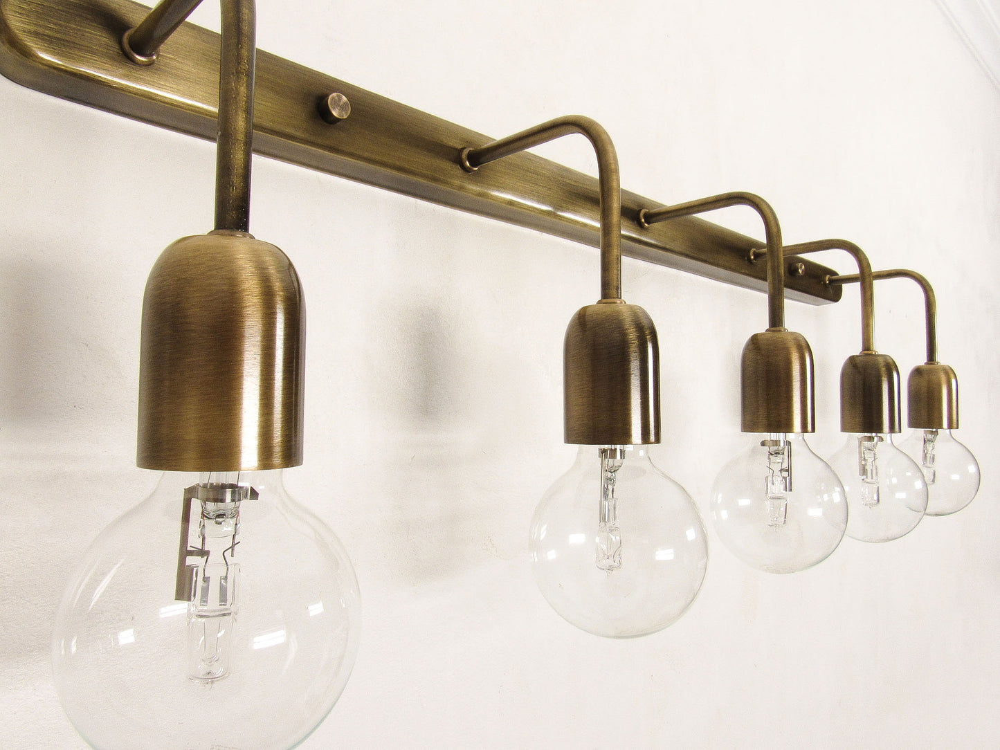 Linear Bracket Wall Sconce — Minimal Vanity Light