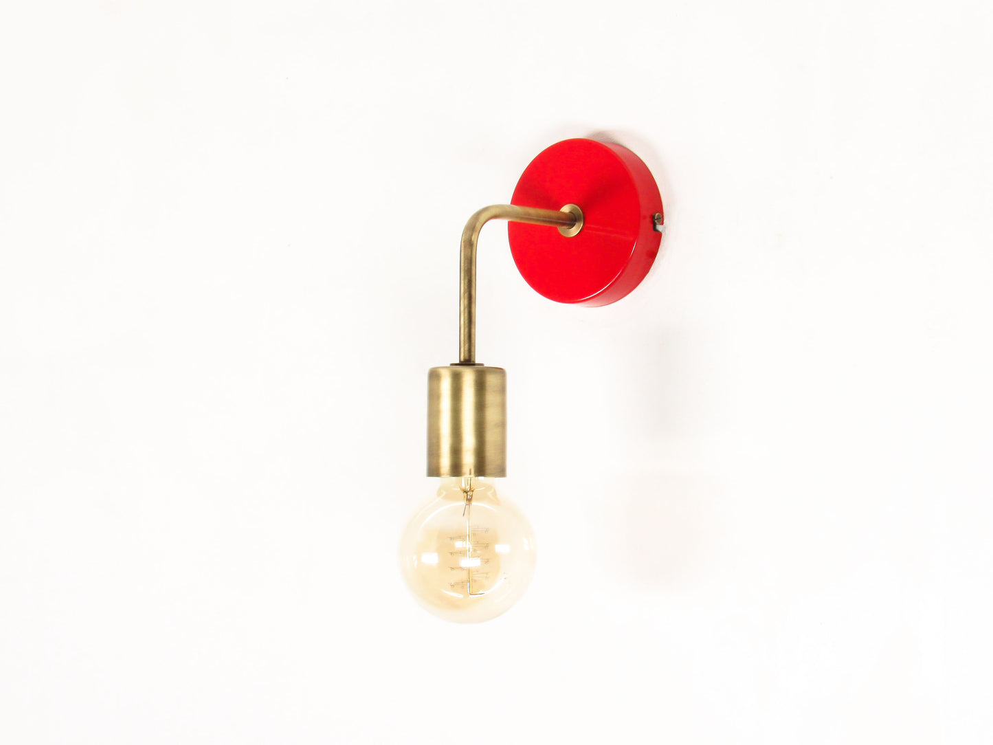 Minimal Bracket Wall Sconce — Golden Simple Light