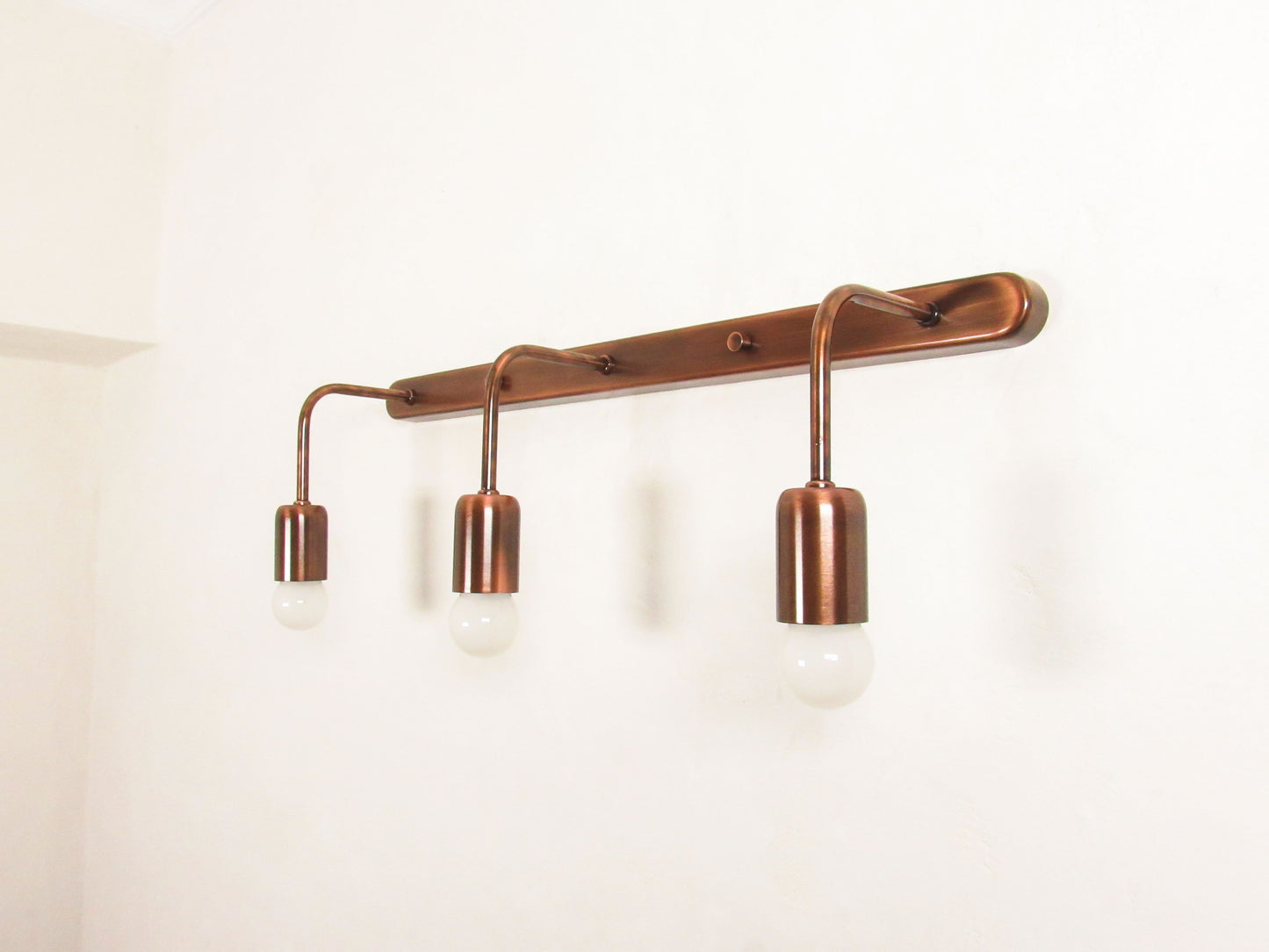 Linear Bracket Wall Sconce — Minimal Vanity Light