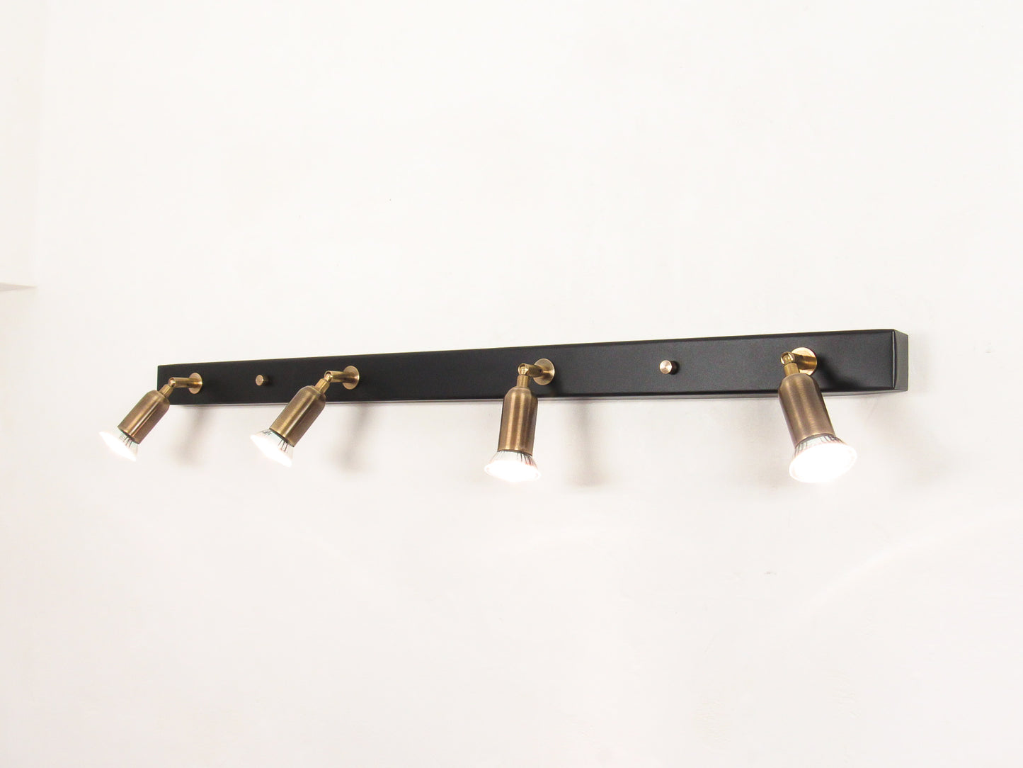 Linear GU10 Spot Wall Light — Adjustable Cluster Bar, 2–7 Lights
