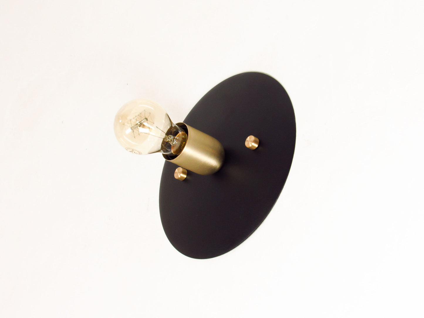 Surface Disc Flush Mount & Wall Sconce — White Bathroom Light