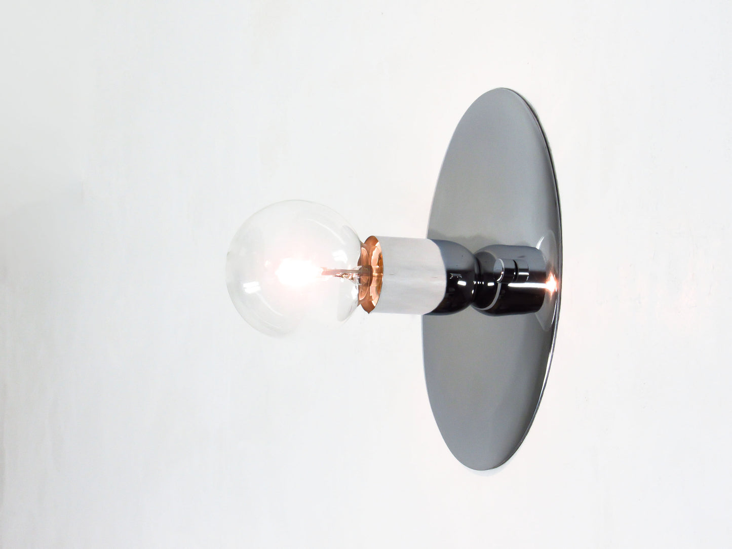 Surface Disc Flush Mount & Wall Sconce — White Bathroom Light