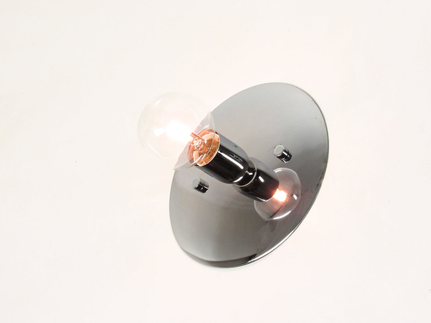 Surface Disc Flush Mount & Wall Sconce — White Bathroom Light