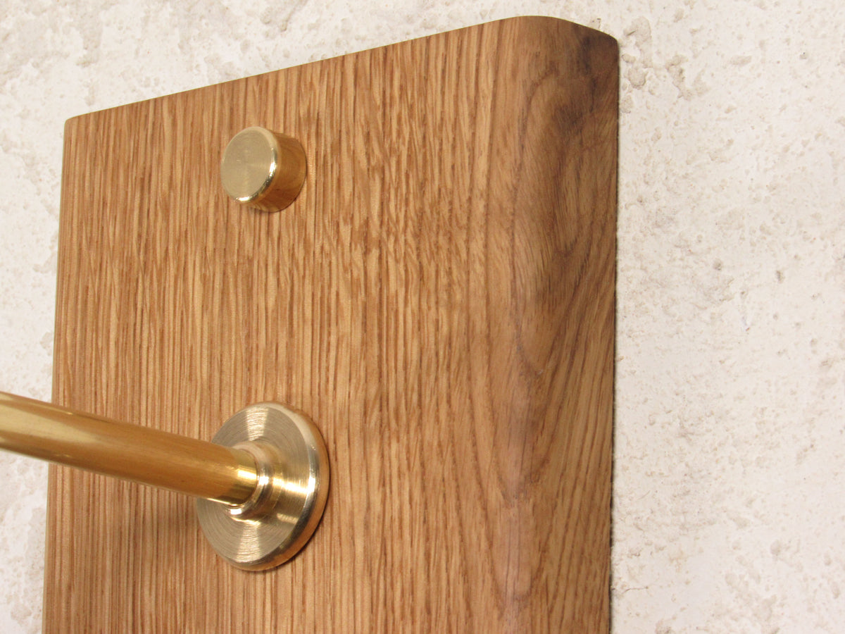 Element Oak Light—Artisan mid-century Brass Sconce