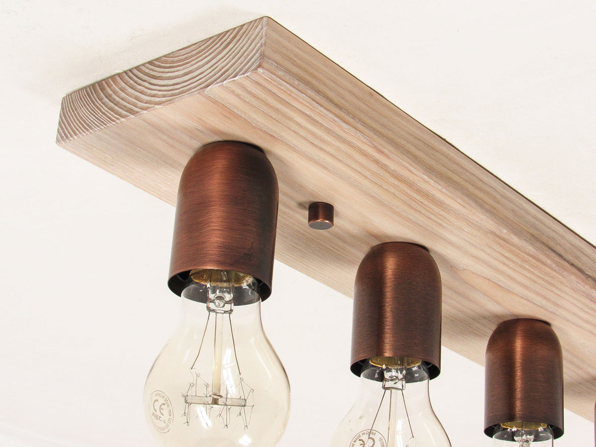 Hardwood Vanity Light Bar — Versatile Minimal Sconce, Medium