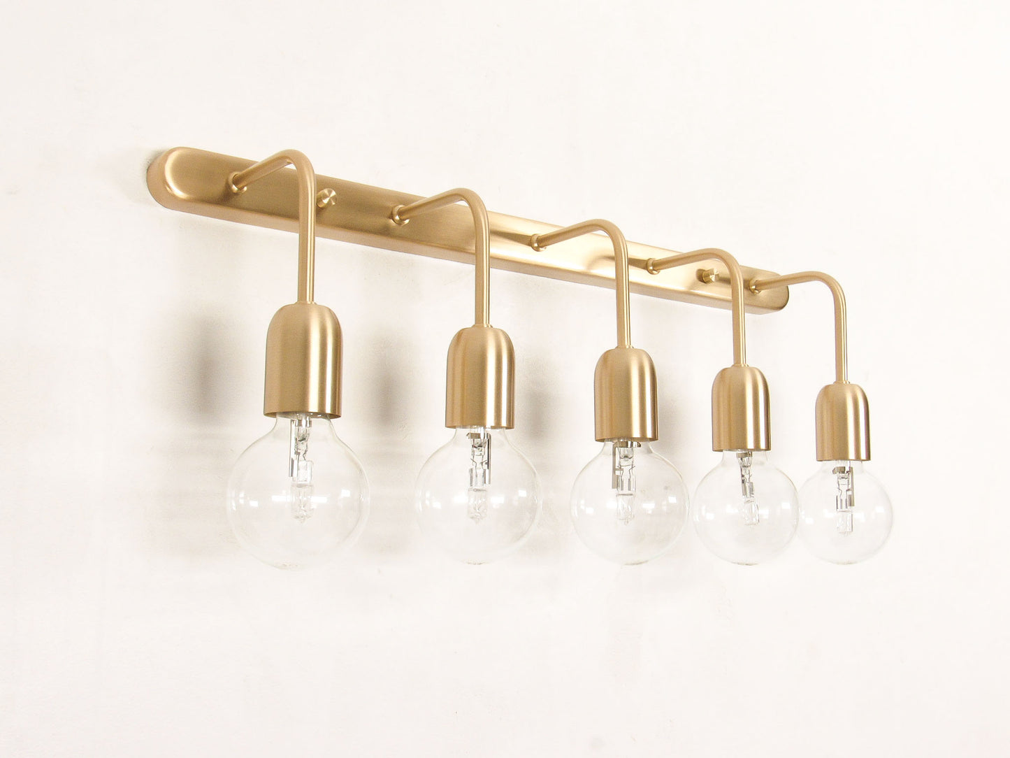 Linear Bracket Wall Sconce — Minimal Vanity Light