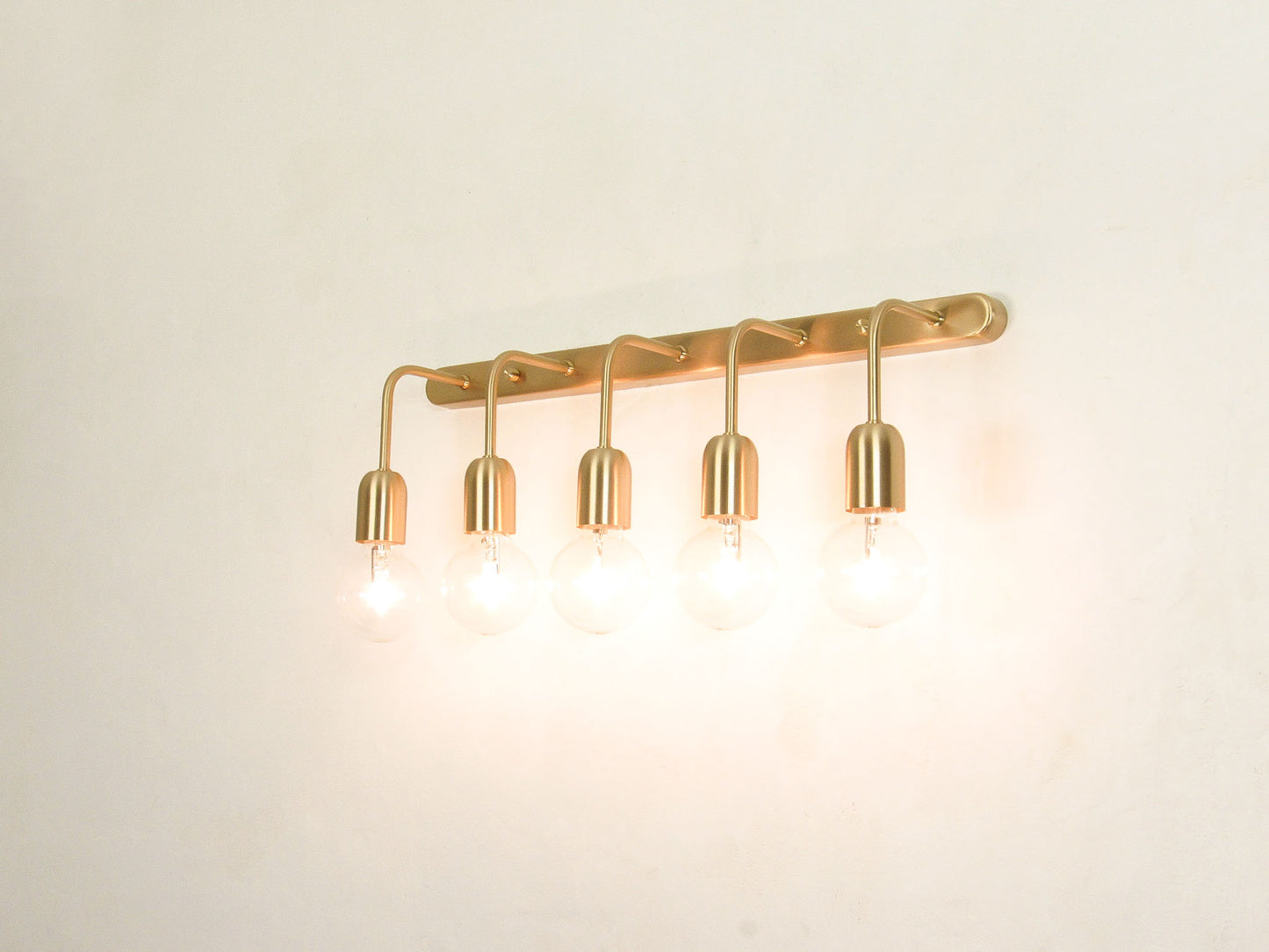Linear Bracket Wall Sconce — Minimal Vanity Light