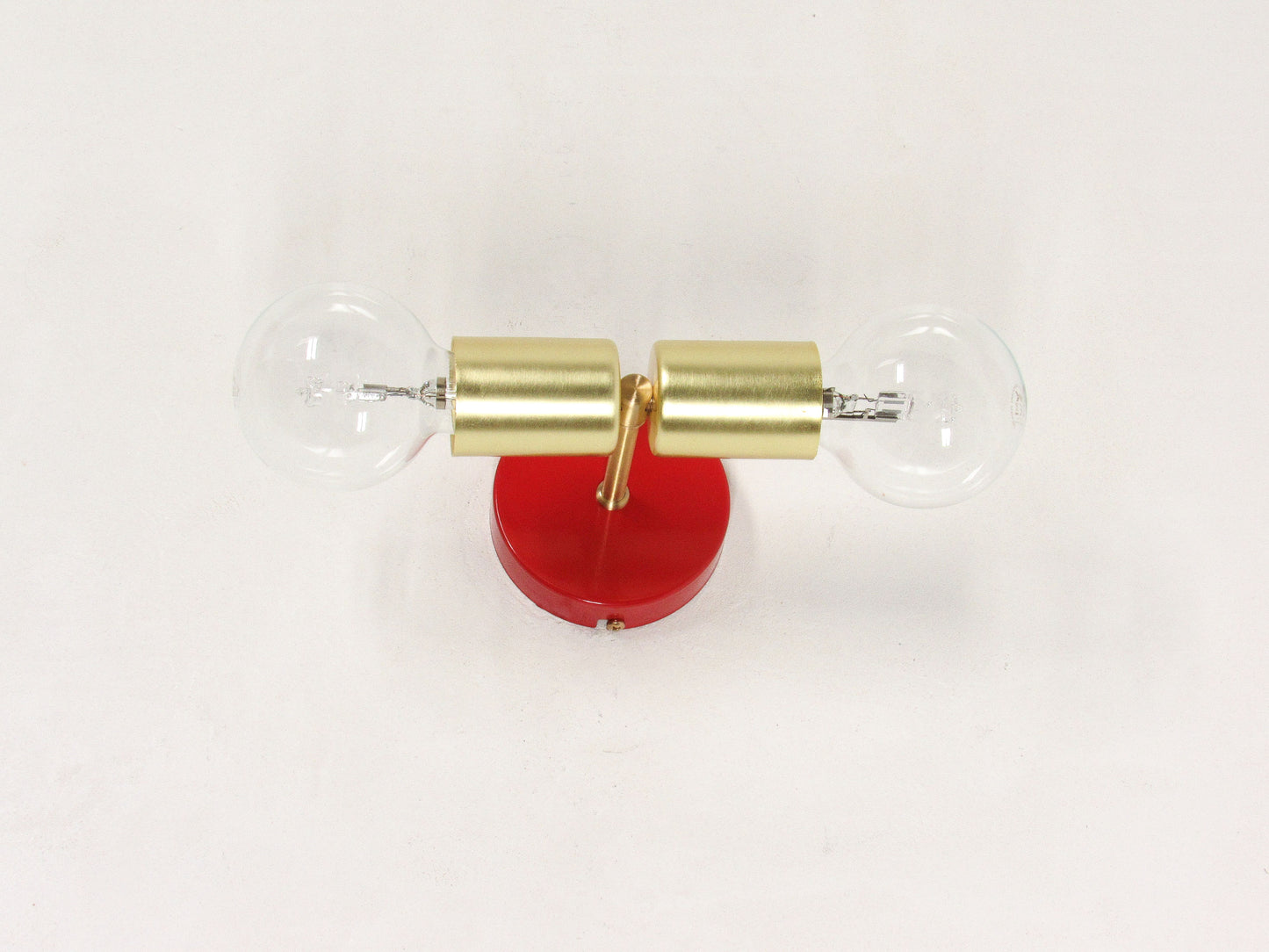 Axis Double Wall Light— Minimal semi Flush Bathroom Fixture