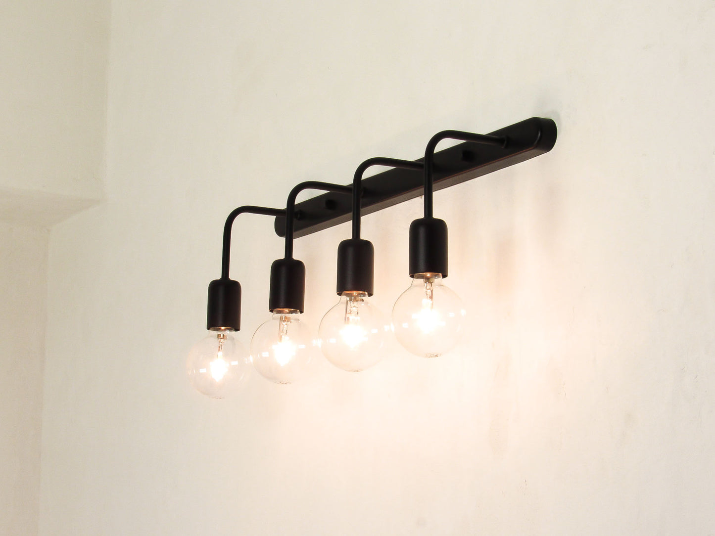Linear Bracket Wall Sconce — Minimal Vanity Light