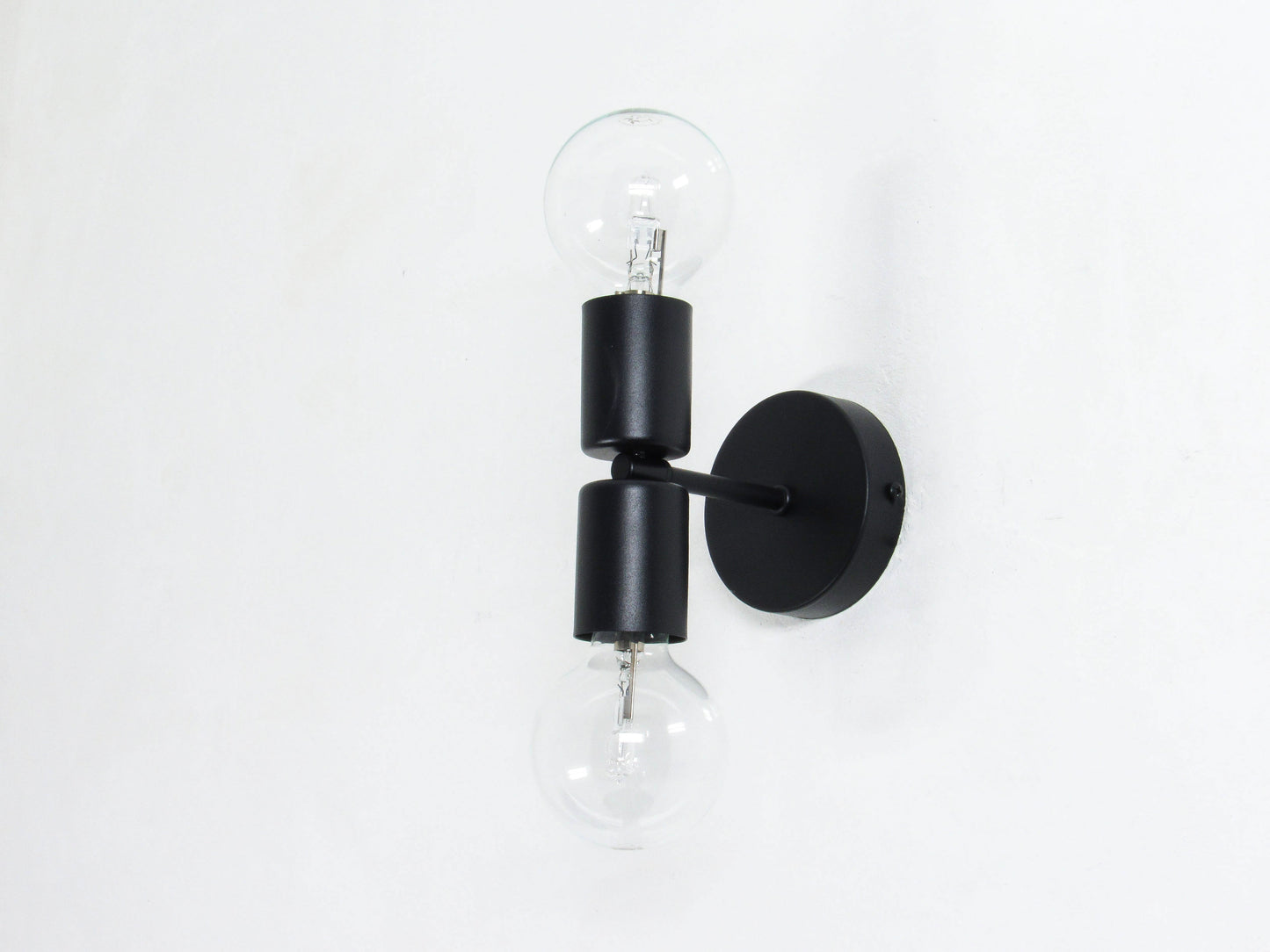 Axis Double Wall Light— Minimal semi Flush Bathroom Fixture