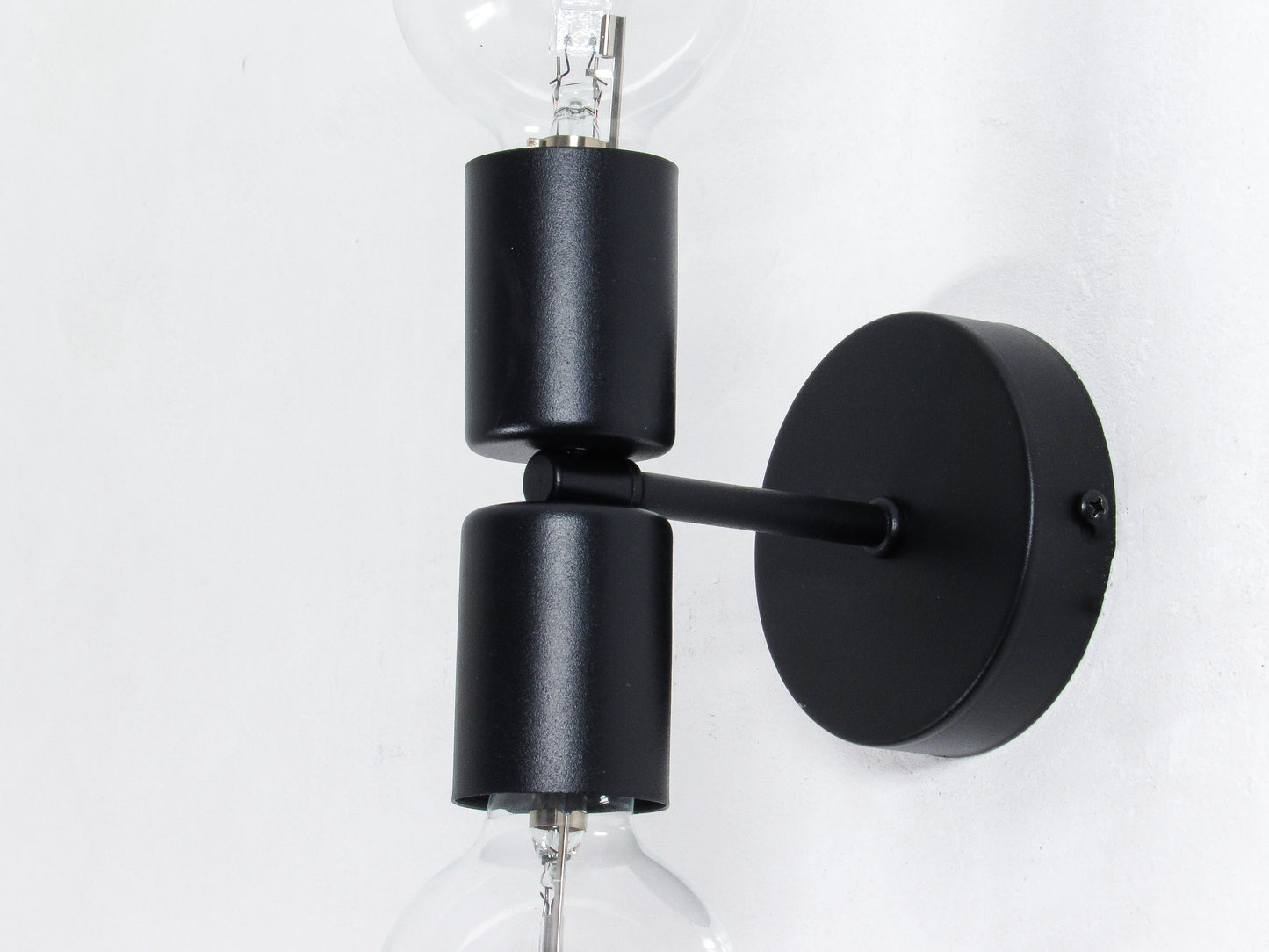 Axis Double Wall Light— Minimal semi Flush Bathroom Fixture