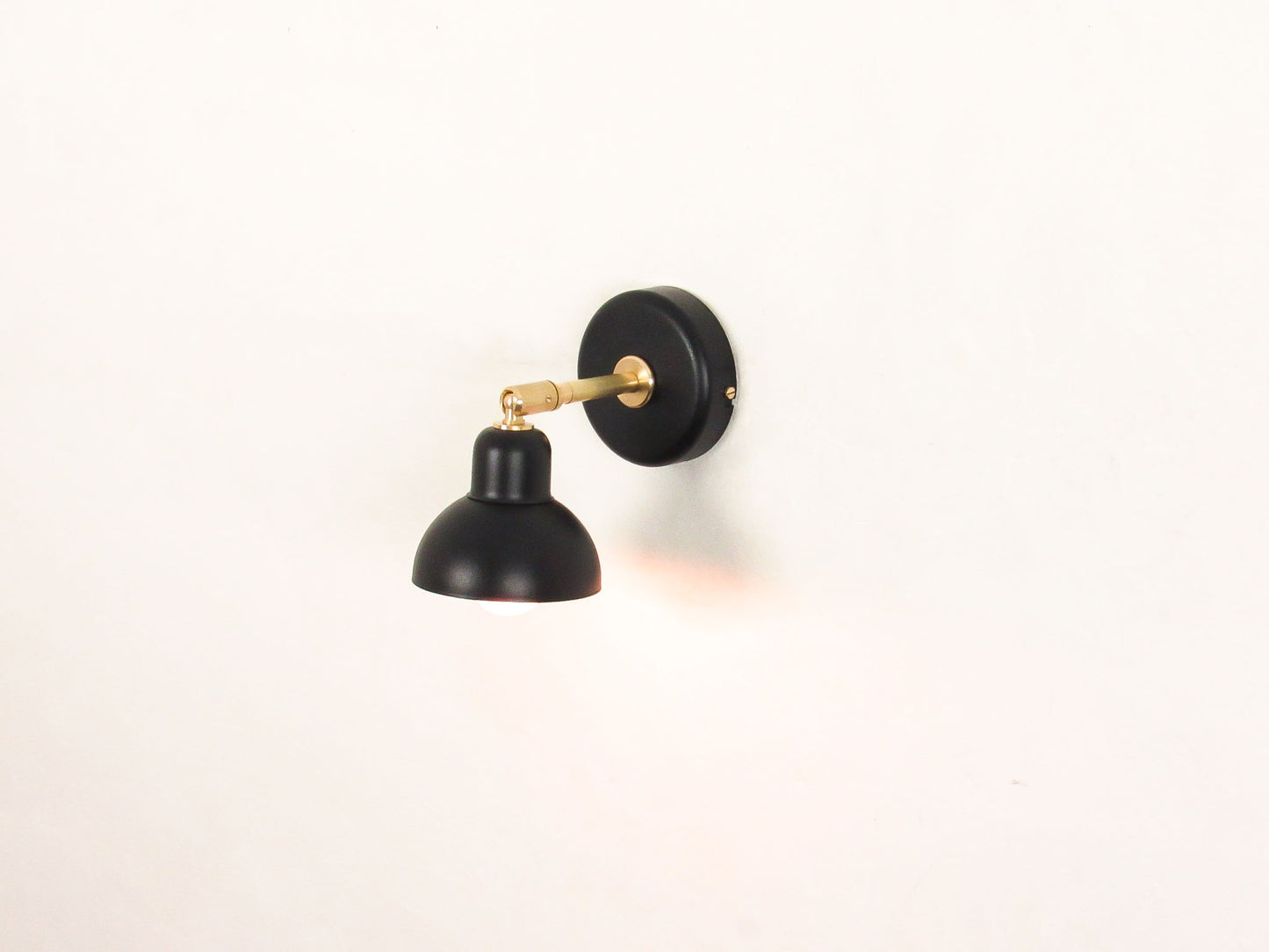 Adjustable Brass Wall Light–Task Dome Sconce