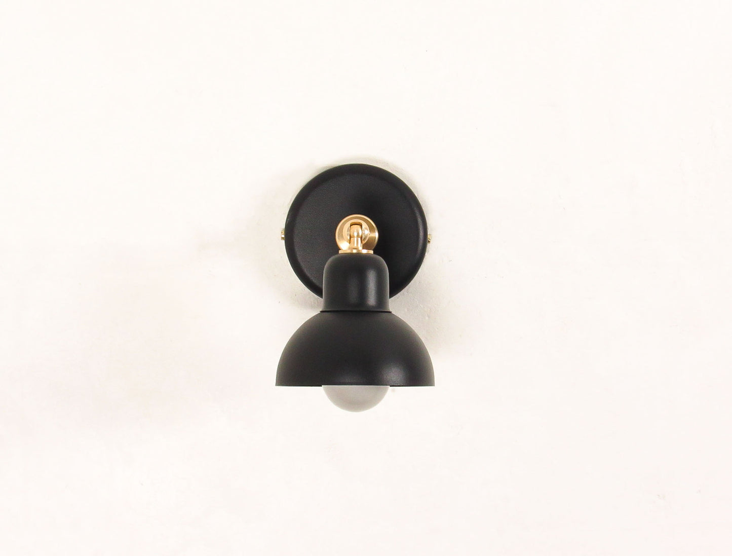 Adjustable Brass Wall Light–Task Dome Sconce
