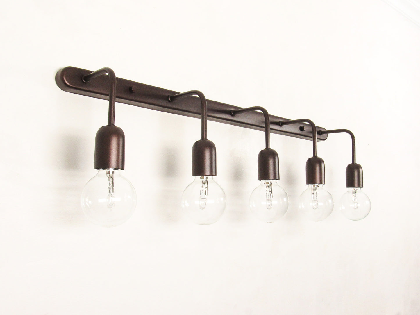 Linear Bracket Wall Sconce — Minimal Vanity Light
