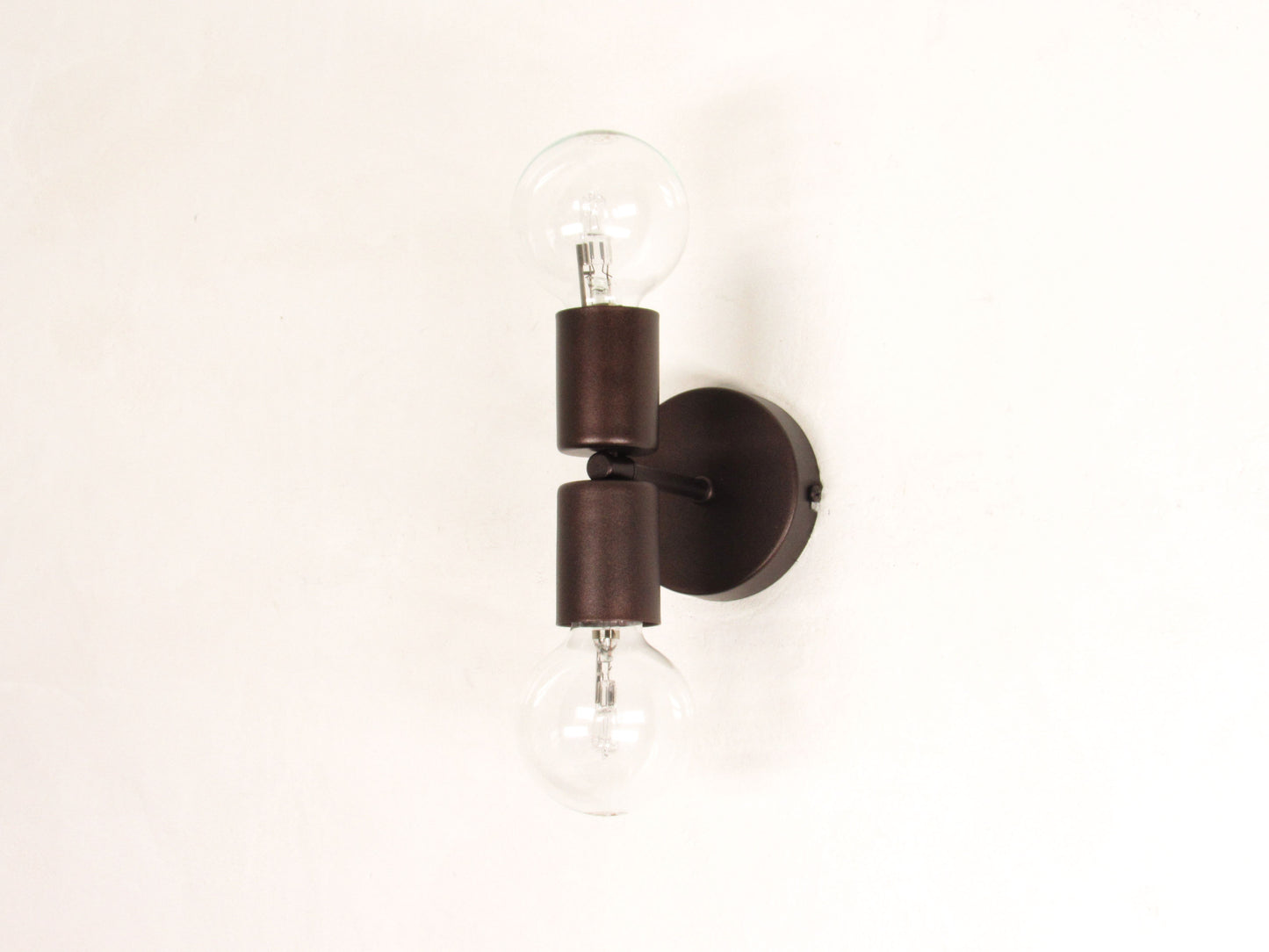 Axis Double Wall Light— Minimal semi Flush Bathroom Fixture