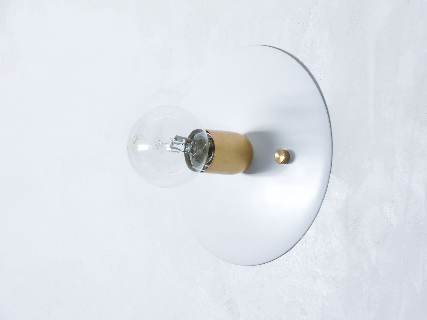 Surface Disc Flush Mount & Wall Sconce — White Bathroom Light