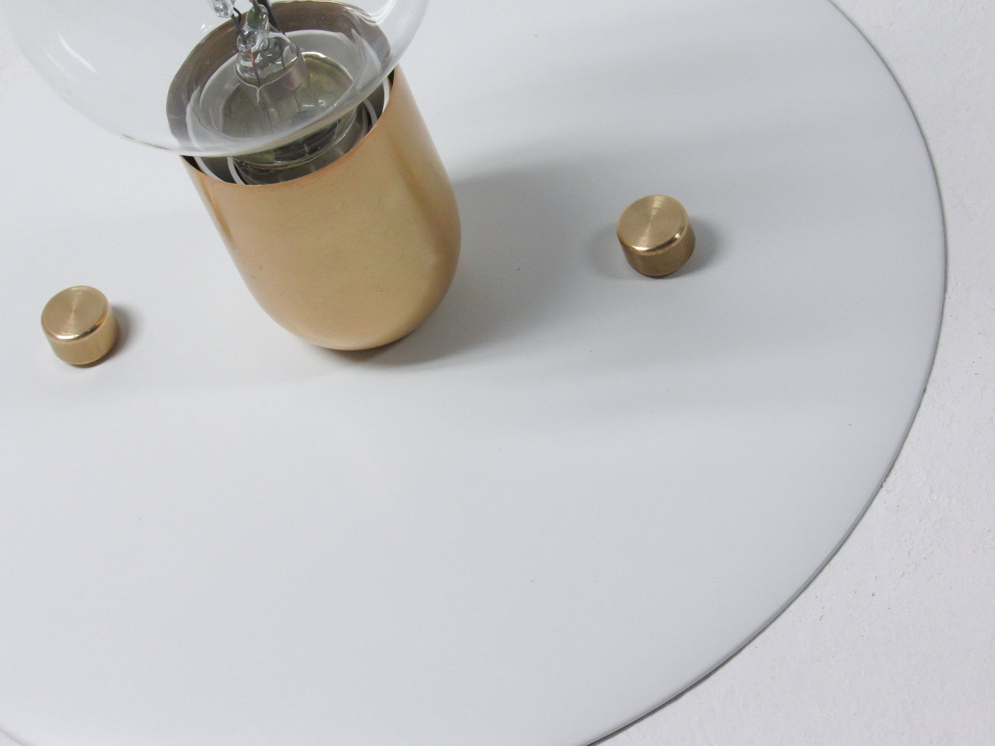 Surface Disc Flush Mount & Wall Sconce — White Bathroom Light