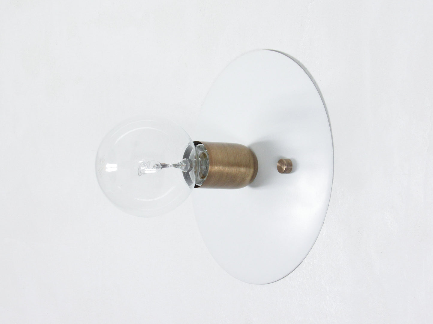 Surface Disc Flush Mount & Wall Sconce — White Bathroom Light