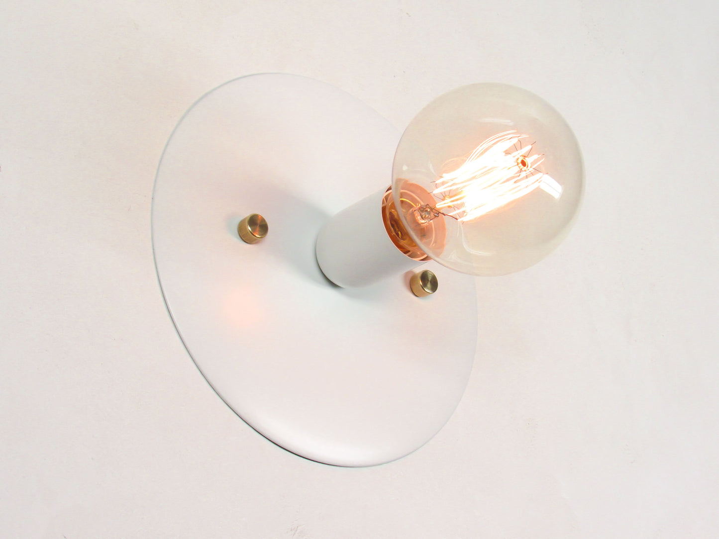 Surface Disc Flush Mount & Wall Sconce — White Bathroom Light
