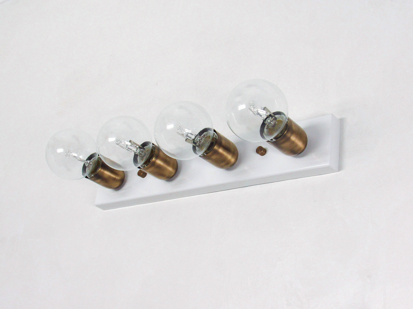 Linear Modern Globe Vanity Bar—Flush Wall & Ceiling Light