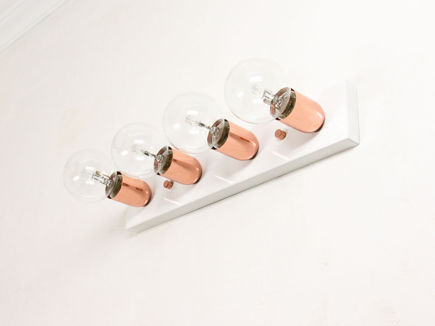 Linear Modern Globe Vanity Bar—Flush Wall & Ceiling Light