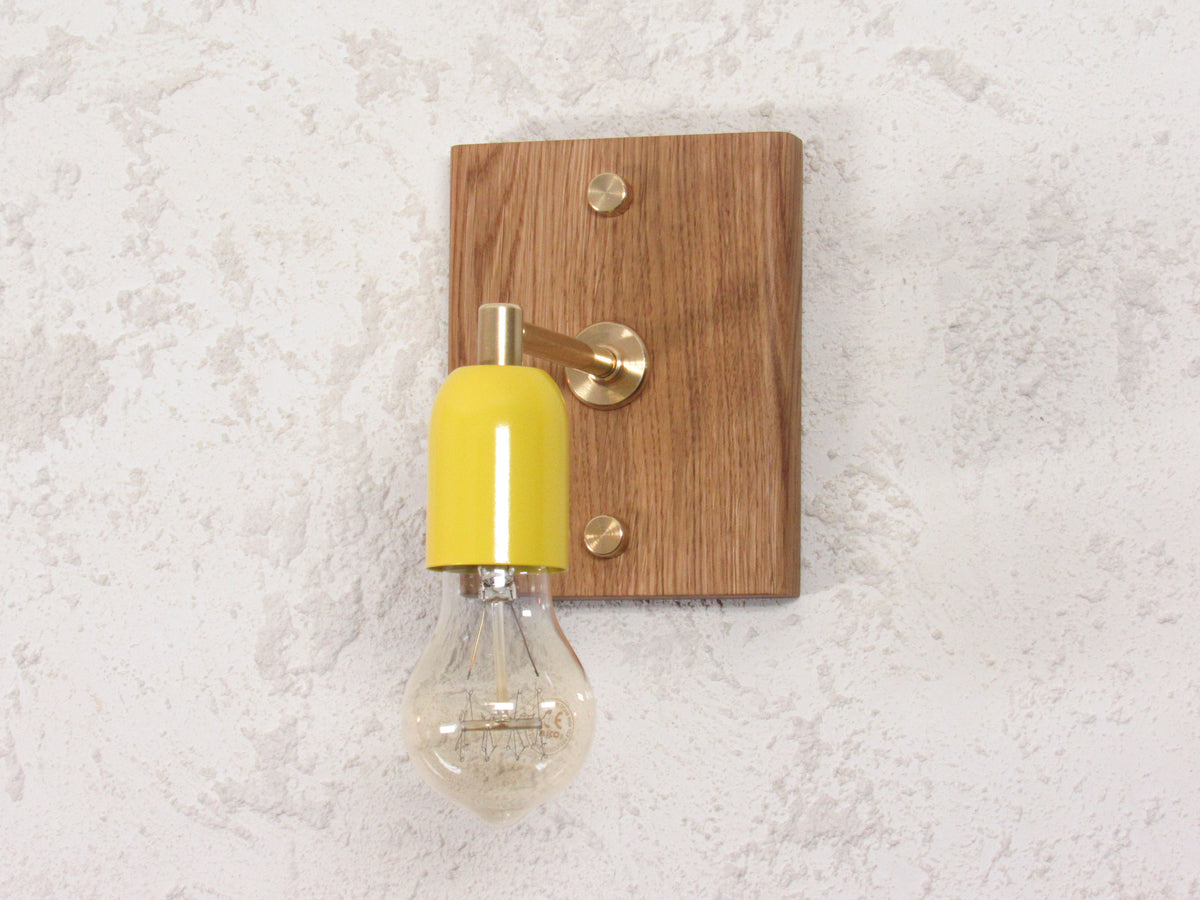 Element Oak Light—Artisan mid-century Brass Sconce